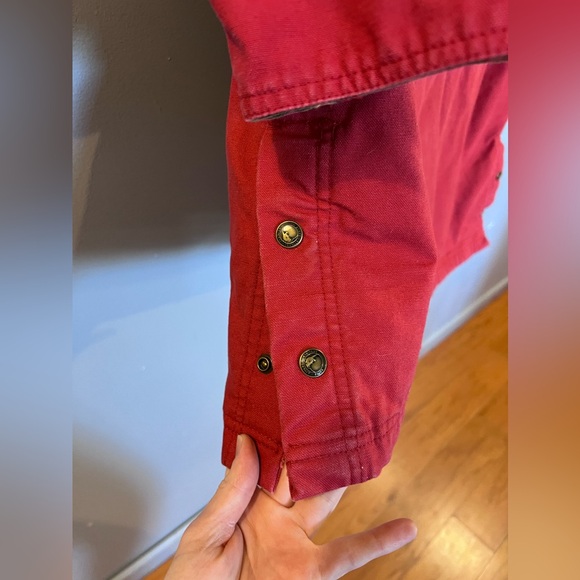 Berne Ladies Barn Coat Red Quilted Field Barn Jacket Zip up with Pockets-2XL - Picture 5 of 9